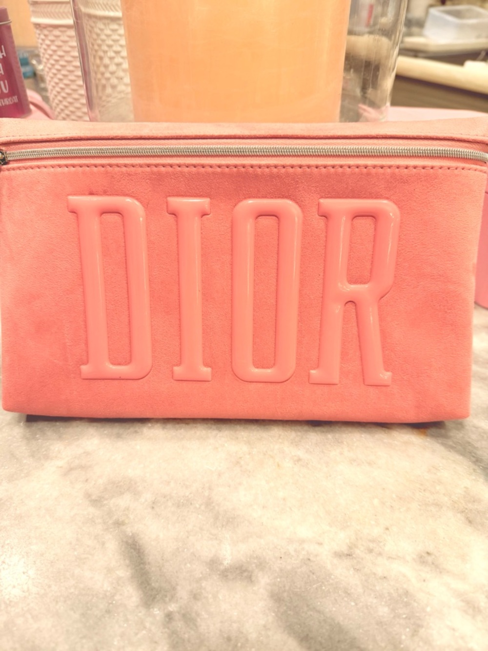 NWOT Dior Pale Rose Pink Trousseau Pouch
